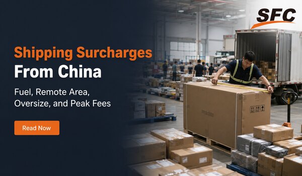 Shipping Surcharges From China: Fuel, Remote Area, Oversize, and Peak Fees